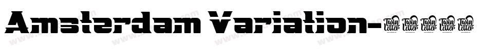 Amsterdam Variation字体转换